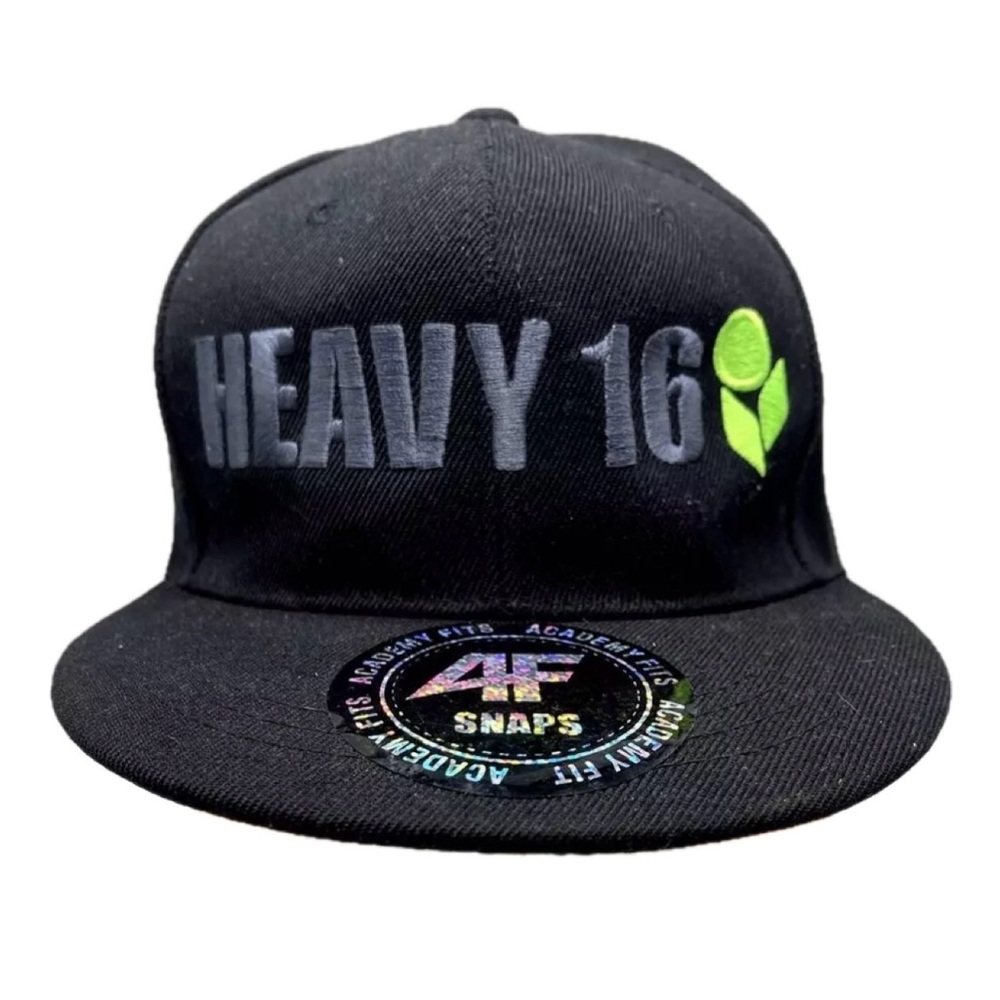 Academy Fits Unisex Adult Trucker Snapback Hat Heavy 16 on the Front.